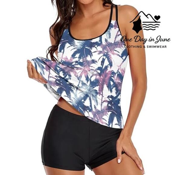 Charmleaks Boyshort Tankini Swimsuit Size 2XL - Picture 1 of 4
